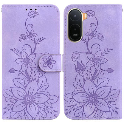 Lily Embossed Leather Phone Case, For Redmi Note 17 Pro Max / Note 17 Pro 5G, For Redmi Note 17 5G Global 171mm, For Redmi A7 Pro 4G / 5G 171mm / Poco C85x 5G, For Redmi 15a 5G, For Redmi Turbo 5 Max 5G / Poco X8 Pro Max 5G                             ...