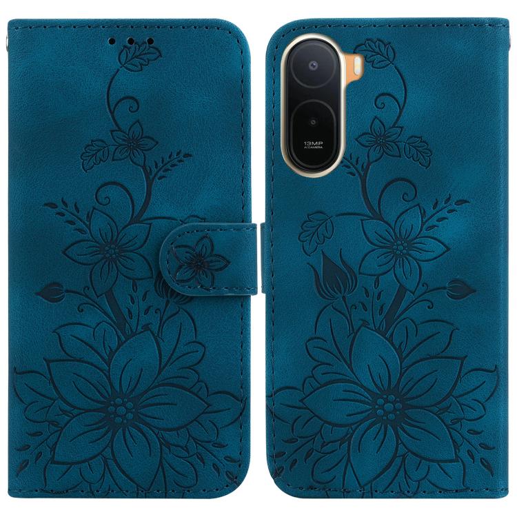 Lily Embossed Leather Phone Case, For Redmi Note 17 Pro Max / Note 17 Pro 5G, For Redmi Note 17 5G Global 171mm, For Redmi A7 Pro 4G / 5G 171mm / Poco C85x 5G, For Redmi 15a 5G, For Redmi Turbo 5 Max 5G / Poco X8 Pro Max 5G                             ...