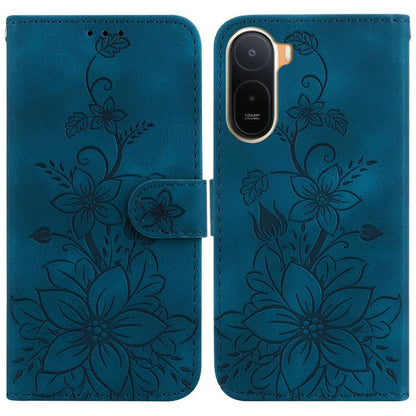 Lily Embossed Leather Phone Case, For Redmi Note 17 Pro Max / Note 17 Pro 5G, For Redmi Note 17 5G Global 171mm, For Redmi A7 Pro 4G / 5G 171mm / Poco C85x 5G, For Redmi 15a 5G, For Redmi Turbo 5 Max 5G / Poco X8 Pro Max 5G                             ...