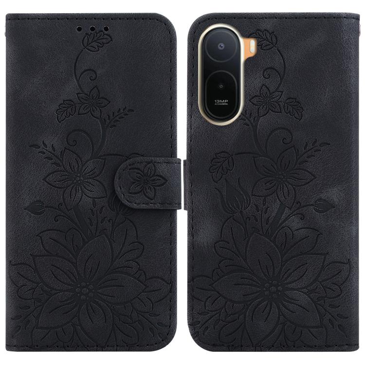 Lily Embossed Leather Phone Case, For Redmi Note 17 Pro Max / Note 17 Pro 5G, For Redmi Note 17 5G Global 171mm, For Redmi A7 Pro 4G / 5G 171mm / Poco C85x 5G, For Redmi 15a 5G, For Redmi Turbo 5 Max 5G / Poco X8 Pro Max 5G                             ...