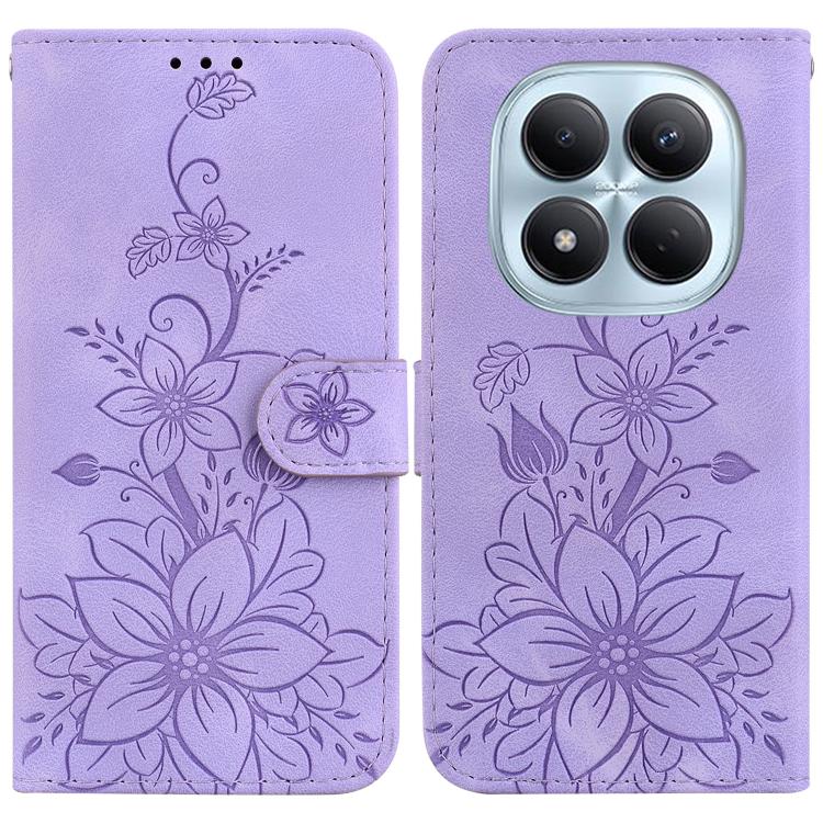 Lily Embossed Leather Phone Case, For Redmi A7 Pro 4G / 5G 171mm / Poco C85x 5G, For Redmi 15a 5G, For Redmi Turbo 5 Max 5G / Poco X8 Pro Max 5G, For Redmi Turbo 5 5G / Poco X8 Pro 5G, For Redmi Note 15 Pro+ 5G 163.3mm / Poco M8 Pro 5G                 ...