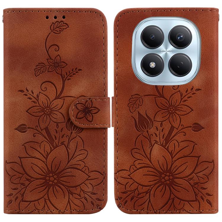 Lily Embossed Leather Phone Case, For Redmi A7 Pro 4G / 5G 171mm / Poco C85x 5G, For Redmi 15a 5G, For Redmi Turbo 5 Max 5G / Poco X8 Pro Max 5G, For Redmi Turbo 5 5G / Poco X8 Pro 5G, For Redmi Note 15 Pro+ 5G 163.3mm / Poco M8 Pro 5G                 ...