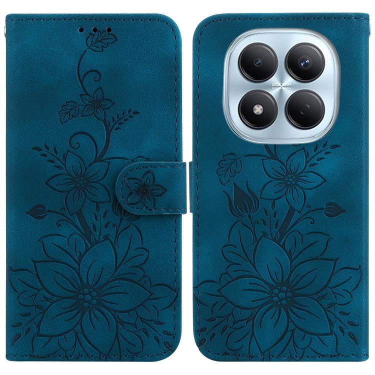 Lily Embossed Leather Phone Case, For Redmi A7 Pro 4G / 5G 171mm / Poco C85x 5G, For Redmi 15a 5G, For Redmi Turbo 5 Max 5G / Poco X8 Pro Max 5G, For Redmi Turbo 5 5G / Poco X8 Pro 5G, For Redmi Note 15 Pro+ 5G 163.3mm / Poco M8 Pro 5G                 ...