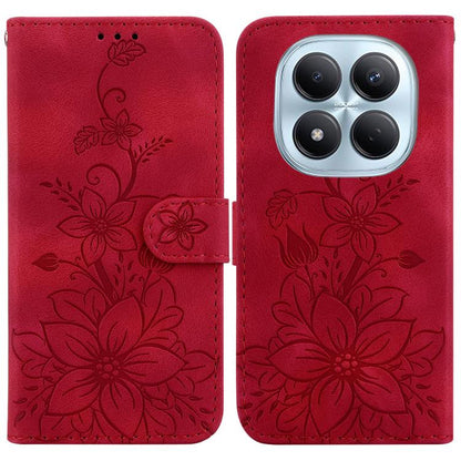 Lily Embossed Leather Phone Case, For Redmi A7 Pro 4G / 5G 171mm / Poco C85x 5G, For Redmi 15a 5G, For Redmi Turbo 5 Max 5G / Poco X8 Pro Max 5G, For Redmi Turbo 5 5G / Poco X8 Pro 5G, For Redmi Note 15 Pro+ 5G 163.3mm / Poco M8 Pro 5G                 ...