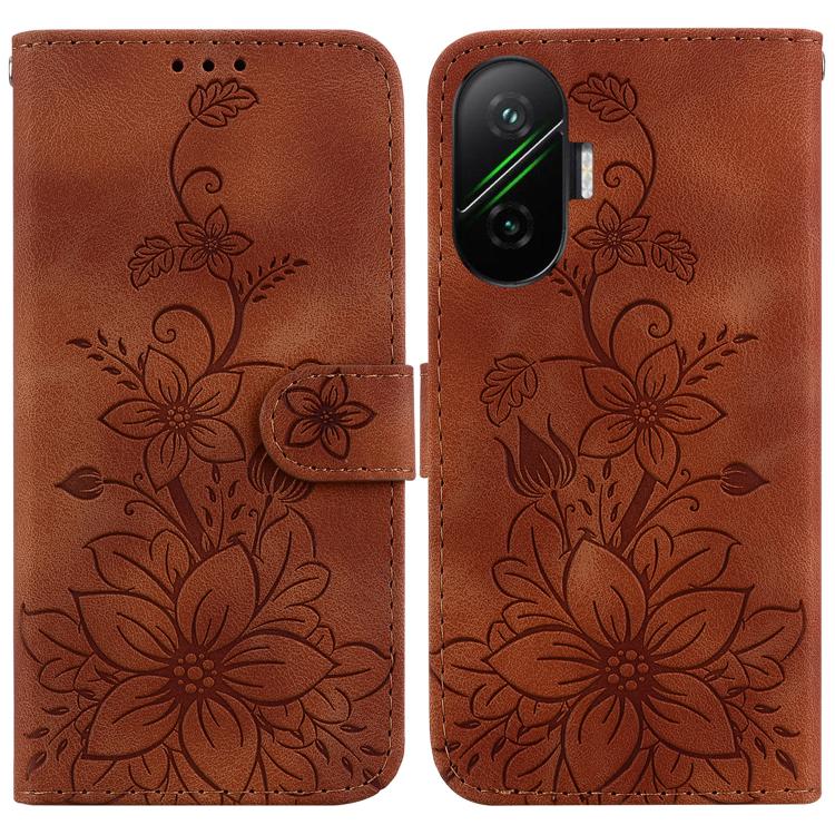 Lily Embossed Leather Phone Case, For Redmi A7 Pro 4G / 5G 171mm / Poco C85x 5G, For Redmi 15a 5G, For Redmi Turbo 5 Max 5G / Poco X8 Pro Max 5G, For Redmi Turbo 5 5G / Poco X8 Pro 5G, For Redmi Note 15 Pro+ 5G 163.3mm / Poco M8 Pro 5G                 ...