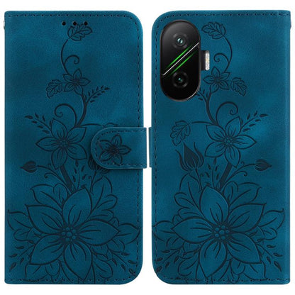 Lily Embossed Leather Phone Case, For Redmi A7 Pro 4G / 5G 171mm / Poco C85x 5G, For Redmi 15a 5G, For Redmi Turbo 5 Max 5G / Poco X8 Pro Max 5G, For Redmi Turbo 5 5G / Poco X8 Pro 5G, For Redmi Note 15 Pro+ 5G 163.3mm / Poco M8 Pro 5G                 ...