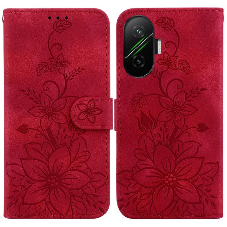 Lily Embossed Leather Phone Case, For Redmi A7 Pro 4G / 5G 171mm / Poco C85x 5G, For Redmi 15a 5G, For Redmi Turbo 5 Max 5G / Poco X8 Pro Max 5G, For Redmi Turbo 5 5G / Poco X8 Pro 5G, For Redmi Note 15 Pro+ 5G 163.3mm / Poco M8 Pro 5G                 ...