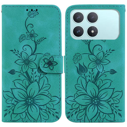 Lily Embossed Leather Phone Case, For Redmi A7 Pro 4G / 5G 171mm / Poco C85x 5G, For Redmi 15a 5G, For Redmi Turbo 5 Max 5G / Poco X8 Pro Max 5G, For Redmi Turbo 5 5G / Poco X8 Pro 5G, For Redmi Note 15 Pro+ 5G 163.3mm / Poco M8 Pro 5G                 ...