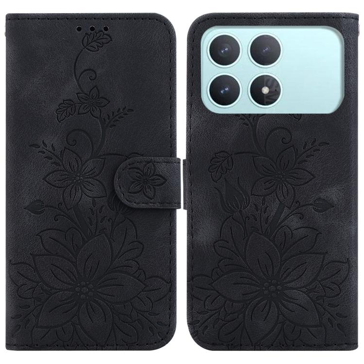 Lily Embossed Leather Phone Case, For Redmi A7 Pro 4G / 5G 171mm / Poco C85x 5G, For Redmi 15a 5G, For Redmi Turbo 5 Max 5G / Poco X8 Pro Max 5G, For Redmi Turbo 5 5G / Poco X8 Pro 5G, For Redmi Note 15 Pro+ 5G 163.3mm / Poco M8 Pro 5G                 ...