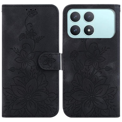 Lily Embossed Leather Phone Case, For Redmi A7 Pro 4G / 5G 171mm / Poco C85x 5G, For Redmi 15a 5G, For Redmi Turbo 5 Max 5G / Poco X8 Pro Max 5G, For Redmi Turbo 5 5G / Poco X8 Pro 5G, For Redmi Note 15 Pro+ 5G 163.3mm / Poco M8 Pro 5G                 ...