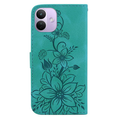 Lily Embossed Leather Phone Case, For Redmi Note 17 5G Global 169.7mm, For Redmi Note 17 Pro Max / Note 17 Pro+ 5G, For Redmi K100 Pro Max 5G / Poco F9 Ultra 5G, For Redmi 17 4G / 5G Global 170mm, For Redmi K90 Max 5G / K90 Ultra 5G                    ...