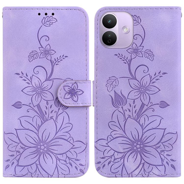 Lily Embossed Leather Phone Case, For Redmi Note 17 Pro Max / Note 17 Pro 5G, For Redmi Note 17 5G Global 171mm, For Redmi A7 Pro 4G / 5G 171mm / Poco C85x 5G, For Redmi 15a 5G, For Redmi Turbo 5 Max 5G / Poco X8 Pro Max 5G                             ...
