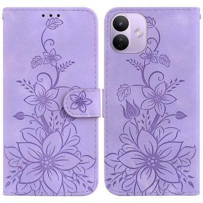 Lily Embossed Leather Phone Case, For Redmi Note 17 Pro Max / Note 17 Pro 5G, For Redmi Note 17 5G Global 171mm, For Redmi A7 Pro 4G / 5G 171mm / Poco C85x 5G, For Redmi 15a 5G, For Redmi Turbo 5 Max 5G / Poco X8 Pro Max 5G                             ...