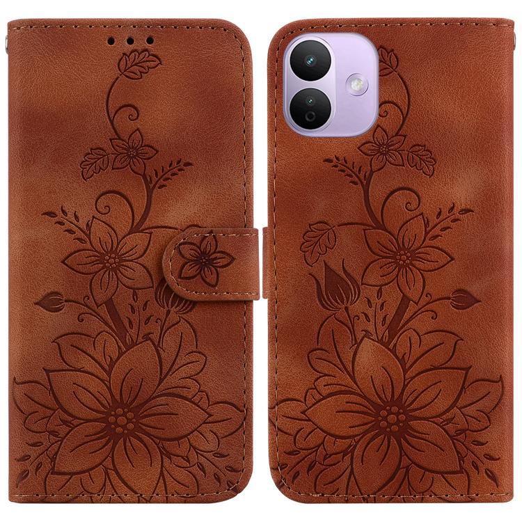 Lily Embossed Leather Phone Case, For Redmi Note 17 Pro Max / Note 17 Pro 5G, For Redmi Note 17 5G Global 171mm, For Redmi A7 Pro 4G / 5G 171mm / Poco C85x 5G, For Redmi 15a 5G, For Redmi Turbo 5 Max 5G / Poco X8 Pro Max 5G                             ...