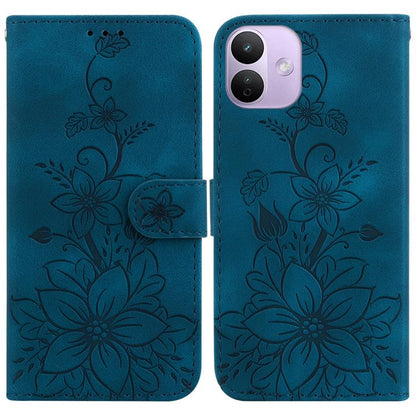 Lily Embossed Leather Phone Case, For Redmi Note 17 Pro Max / Note 17 Pro 5G, For Redmi Note 17 5G Global 171mm, For Redmi A7 Pro 4G / 5G 171mm / Poco C85x 5G, For Redmi 15a 5G, For Redmi Turbo 5 Max 5G / Poco X8 Pro Max 5G                             ...