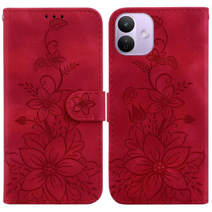 Lily Embossed Leather Phone Case, For Redmi Note 17 Pro Max / Note 17 Pro 5G, For Redmi Note 17 5G Global 171mm, For Redmi A7 Pro 4G / 5G 171mm / Poco C85x 5G, For Redmi 15a 5G, For Redmi Turbo 5 Max 5G / Poco X8 Pro Max 5G                             ...