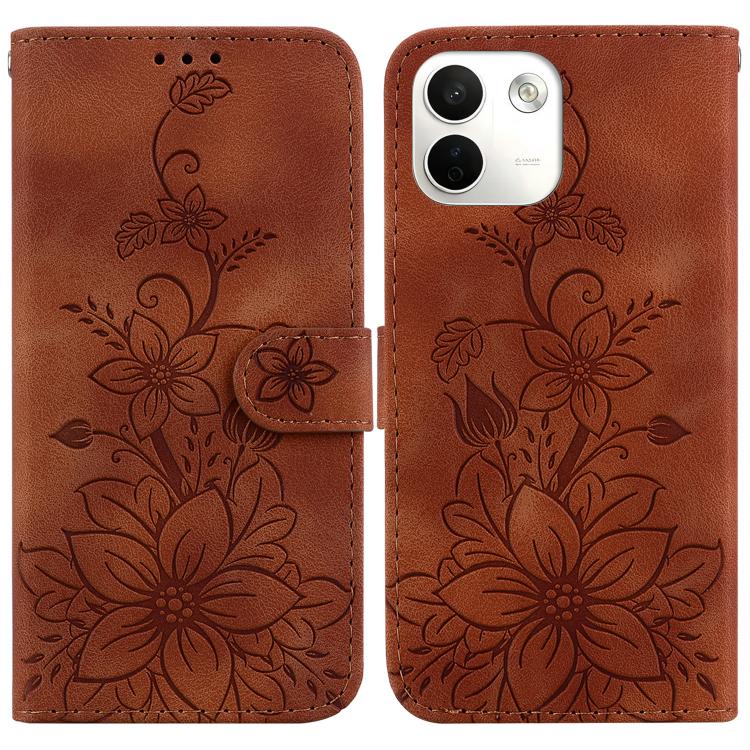 Lily Embossed Leather Phone Case, For Redmi Note 17 Pro Max / Note 17 Pro 5G, For Redmi Note 17 5G Global 171mm, For Redmi A7 Pro 4G / 5G 171mm / Poco C85x 5G, For Redmi 15a 5G, For Redmi Turbo 5 Max 5G / Poco X8 Pro Max 5G                             ...