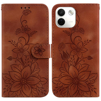 Lily Embossed Leather Phone Case, For Redmi Note 17 Pro Max / Note 17 Pro 5G, For Redmi Note 17 5G Global 171mm, For Redmi A7 Pro 4G / 5G 171mm / Poco C85x 5G, For Redmi 15a 5G, For Redmi Turbo 5 Max 5G / Poco X8 Pro Max 5G                             ...