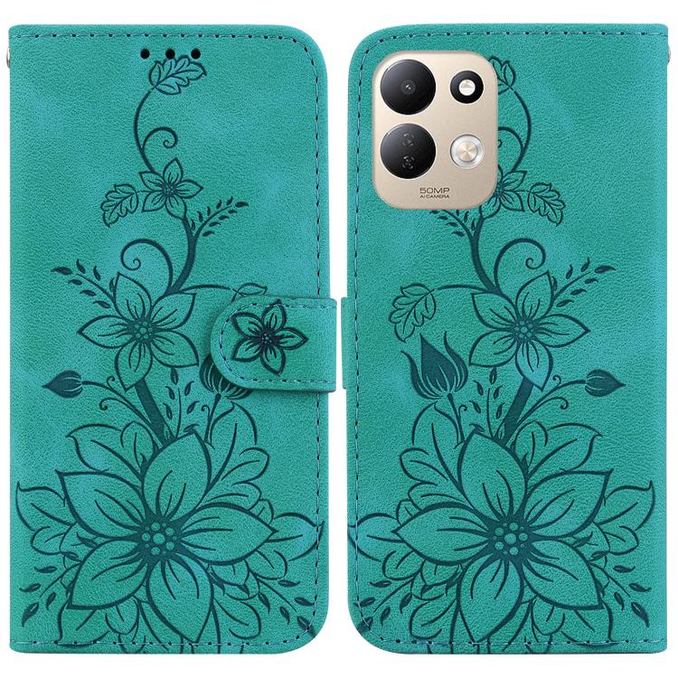 Lily Embossed Leather Phone Case, For Redmi Note 17 5G Global 169.7mm, For Redmi Note 17 Pro Max / Note 17 Pro+ 5G, For Redmi K100 Pro Max 5G / Poco F9 Ultra 5G, For Redmi 17 4G / 5G Global 170mm, For Redmi K90 Max 5G / K90 Ultra 5G                    ...