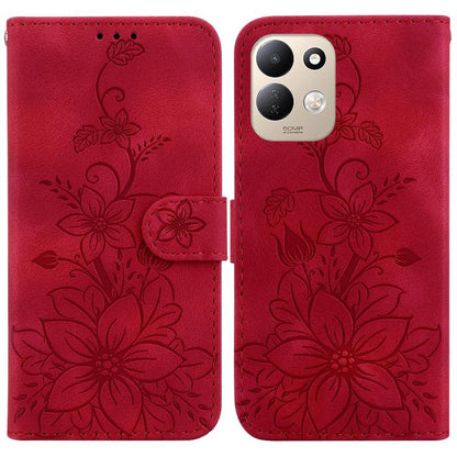Lily Embossed Leather Phone Case, For Redmi Note 17 5G Global 169.7mm, For Redmi Note 17 Pro Max / Note 17 Pro+ 5G, For Redmi K100 Pro Max 5G / Poco F9 Ultra 5G, For Redmi 17 4G / 5G Global 170mm, For Redmi K90 Max 5G / K90 Ultra 5G                    ...
