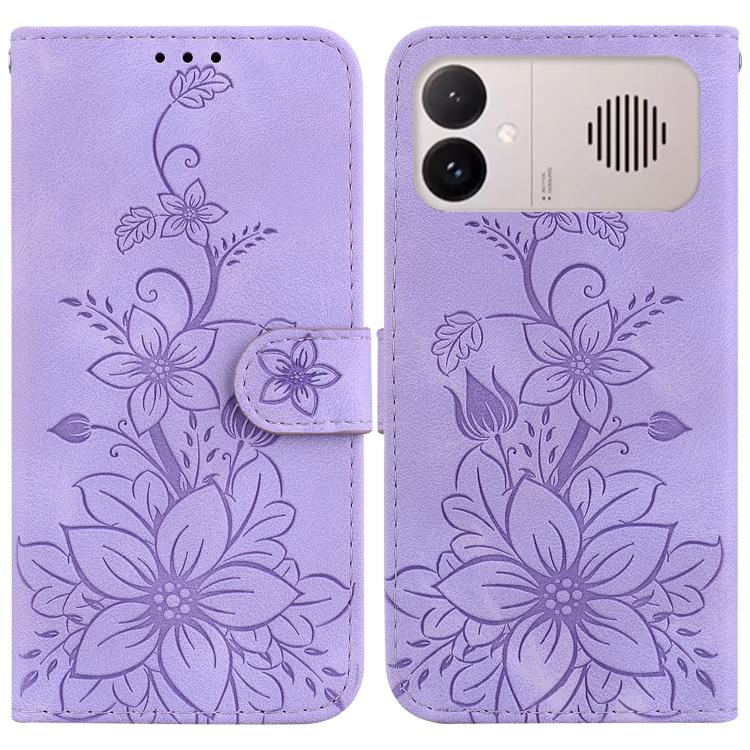 Lily Embossed Leather Phone Case, For Redmi Note 17 5G Global 169.7mm, For Redmi Note 17 Pro Max / Note 17 Pro+ 5G, For Redmi K100 Pro Max 5G / Poco F9 Ultra 5G, For Redmi 17 4G / 5G Global 170mm, For Redmi K90 Max 5G / K90 Ultra 5G                    ...