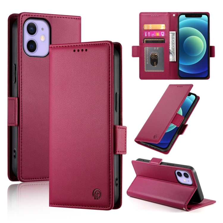Side Buckle Magnetic Frosted Leather Phone Case, For iPhone 12 mini, For iPhone 11 Pro Max, For iPhone 11, For iPhone 11 Pro, For iPhone X / XS, For iPhone XR, For iPhone XS Max, For iPhone 8 Plus / 7 Plus