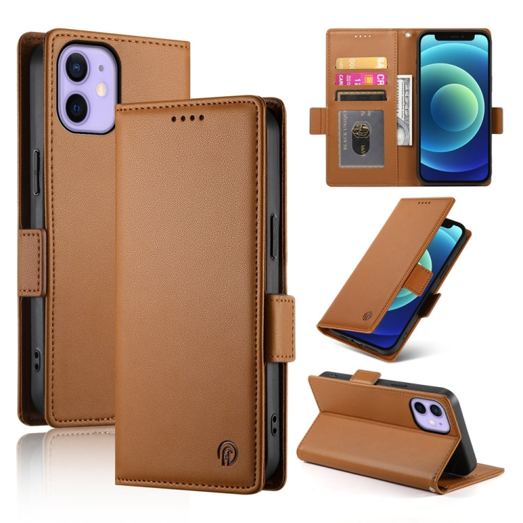 Side Buckle Magnetic Frosted Leather Phone Case, For iPhone 12 mini, For iPhone 11 Pro Max, For iPhone 11, For iPhone 11 Pro, For iPhone X / XS, For iPhone XR, For iPhone XS Max, For iPhone 8 Plus / 7 Plus