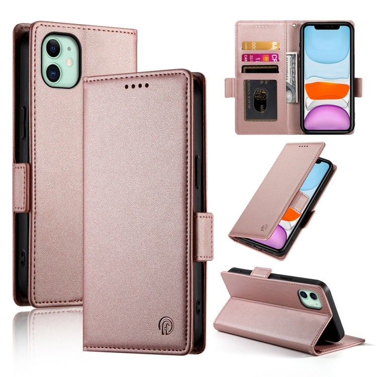 Side Buckle Magnetic Frosted Leather Phone Case, For iPhone 12 mini, For iPhone 11 Pro Max, For iPhone 11, For iPhone 11 Pro, For iPhone X / XS, For iPhone XR, For iPhone XS Max, For iPhone 8 Plus / 7 Plus