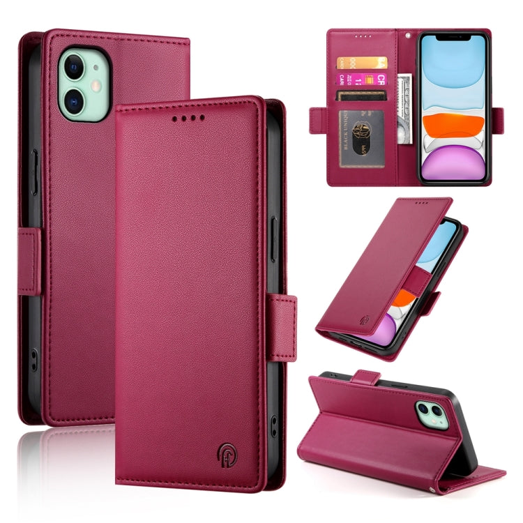 Side Buckle Magnetic Frosted Leather Phone Case, For iPhone 12 mini, For iPhone 11 Pro Max, For iPhone 11, For iPhone 11 Pro, For iPhone X / XS, For iPhone XR, For iPhone XS Max, For iPhone 8 Plus / 7 Plus