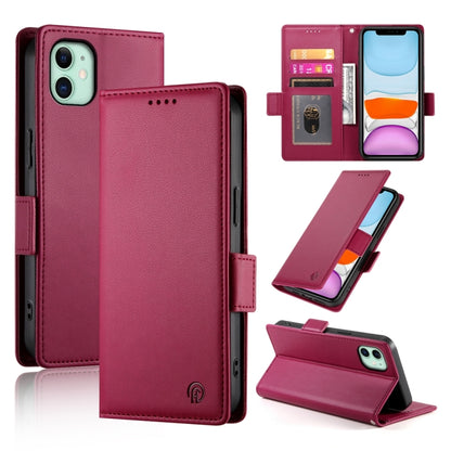 Side Buckle Magnetic Frosted Leather Phone Case, For iPhone 12 mini, For iPhone 11 Pro Max, For iPhone 11, For iPhone 11 Pro, For iPhone X / XS, For iPhone XR, For iPhone XS Max, For iPhone 8 Plus / 7 Plus