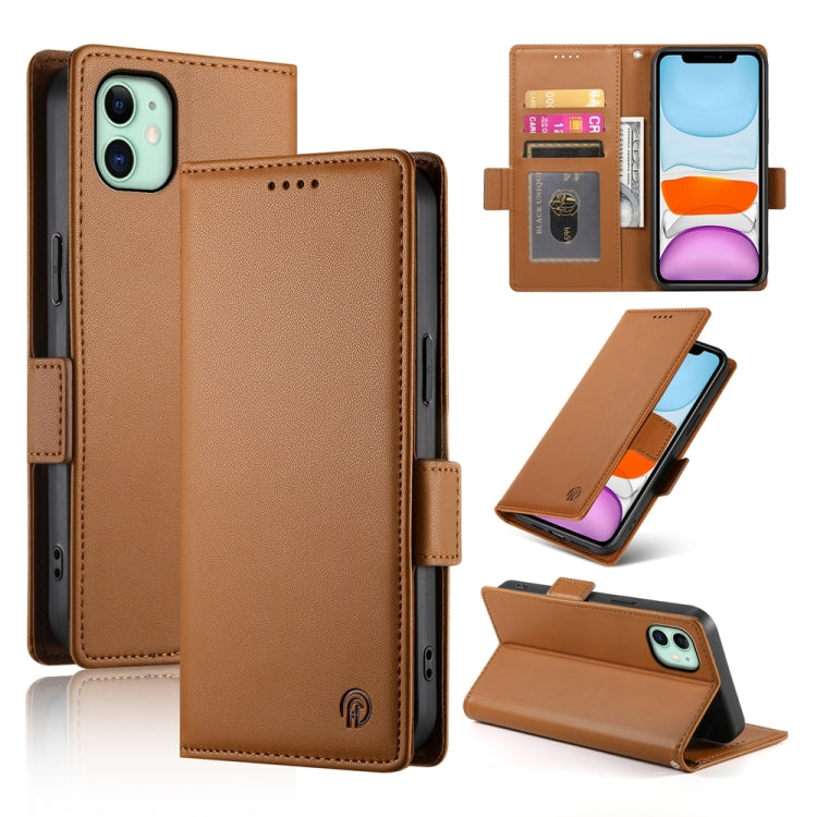 Side Buckle Magnetic Frosted Leather Phone Case, For iPhone 12 mini, For iPhone 11 Pro Max, For iPhone 11, For iPhone 11 Pro, For iPhone X / XS, For iPhone XR, For iPhone XS Max, For iPhone 8 Plus / 7 Plus