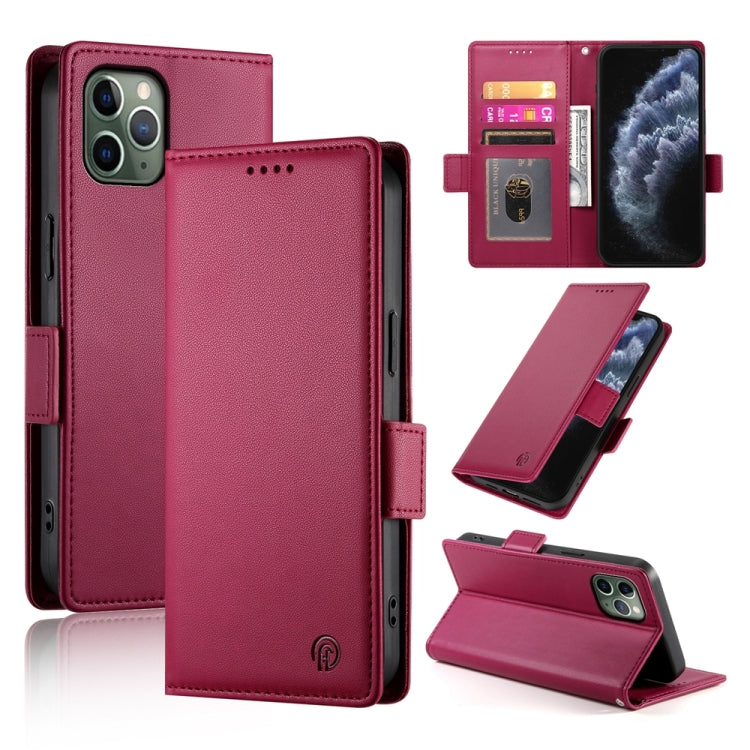 Side Buckle Magnetic Frosted Leather Phone Case, For iPhone 12 mini, For iPhone 11 Pro Max, For iPhone 11, For iPhone 11 Pro, For iPhone X / XS, For iPhone XR, For iPhone XS Max, For iPhone 8 Plus / 7 Plus