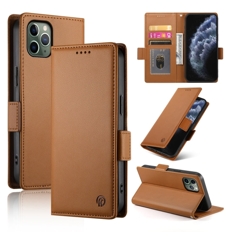 Side Buckle Magnetic Frosted Leather Phone Case, For iPhone 12 mini, For iPhone 11 Pro Max, For iPhone 11, For iPhone 11 Pro, For iPhone X / XS, For iPhone XR, For iPhone XS Max, For iPhone 8 Plus / 7 Plus