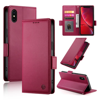 Side Buckle Magnetic Frosted Leather Phone Case, For iPhone 12 mini, For iPhone 11 Pro Max, For iPhone 11, For iPhone 11 Pro, For iPhone X / XS, For iPhone XR, For iPhone XS Max, For iPhone 8 Plus / 7 Plus