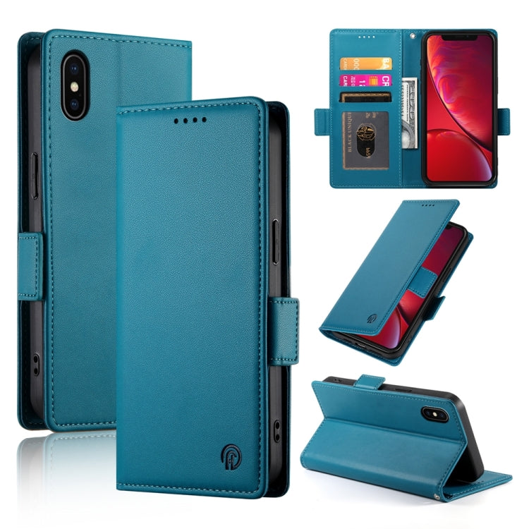 Side Buckle Magnetic Frosted Leather Phone Case, For iPhone 12 mini, For iPhone 11 Pro Max, For iPhone 11, For iPhone 11 Pro, For iPhone X / XS, For iPhone XR, For iPhone XS Max, For iPhone 8 Plus / 7 Plus