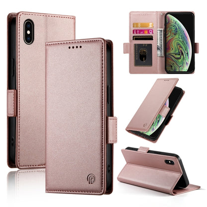 Side Buckle Magnetic Frosted Leather Phone Case, For iPhone 12 mini, For iPhone 11 Pro Max, For iPhone 11, For iPhone 11 Pro, For iPhone X / XS, For iPhone XR, For iPhone XS Max, For iPhone 8 Plus / 7 Plus