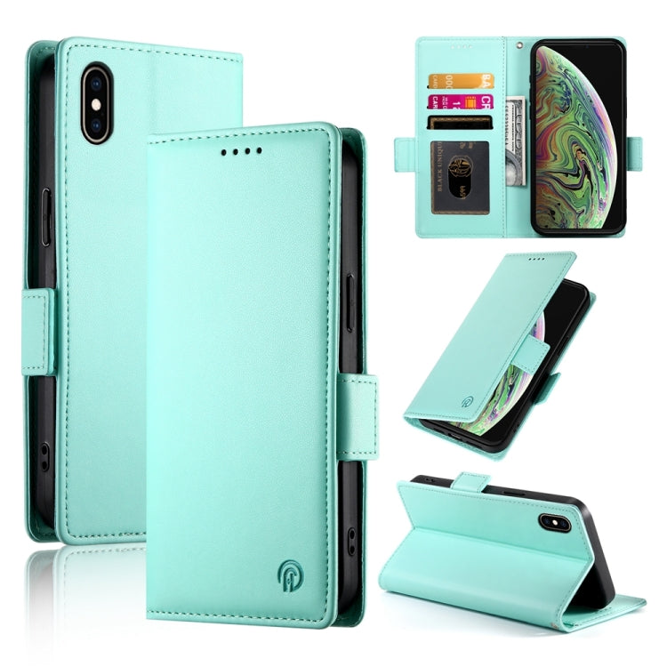Side Buckle Magnetic Frosted Leather Phone Case, For iPhone 12 mini, For iPhone 11 Pro Max, For iPhone 11, For iPhone 11 Pro, For iPhone X / XS, For iPhone XR, For iPhone XS Max, For iPhone 8 Plus / 7 Plus