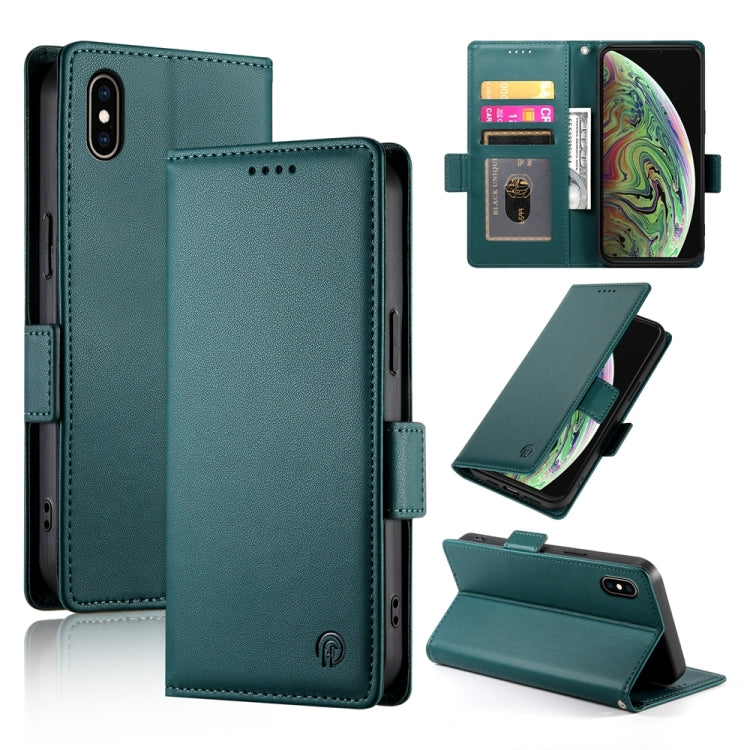 Side Buckle Magnetic Frosted Leather Phone Case, For iPhone 12 mini, For iPhone 11 Pro Max, For iPhone 11, For iPhone 11 Pro, For iPhone X / XS, For iPhone XR, For iPhone XS Max, For iPhone 8 Plus / 7 Plus
