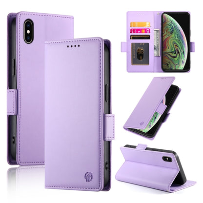 Side Buckle Magnetic Frosted Leather Phone Case, For iPhone 12 mini, For iPhone 11 Pro Max, For iPhone 11, For iPhone 11 Pro, For iPhone X / XS, For iPhone XR, For iPhone XS Max, For iPhone 8 Plus / 7 Plus