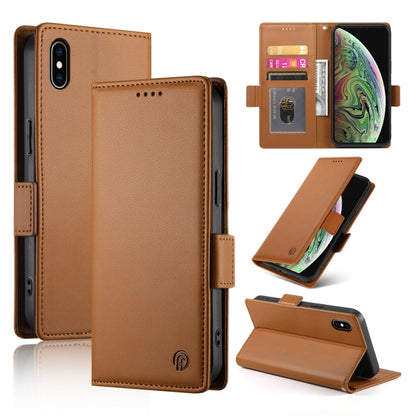Side Buckle Magnetic Frosted Leather Phone Case, For iPhone 12 mini, For iPhone 11 Pro Max, For iPhone 11, For iPhone 11 Pro, For iPhone X / XS, For iPhone XR, For iPhone XS Max, For iPhone 8 Plus / 7 Plus