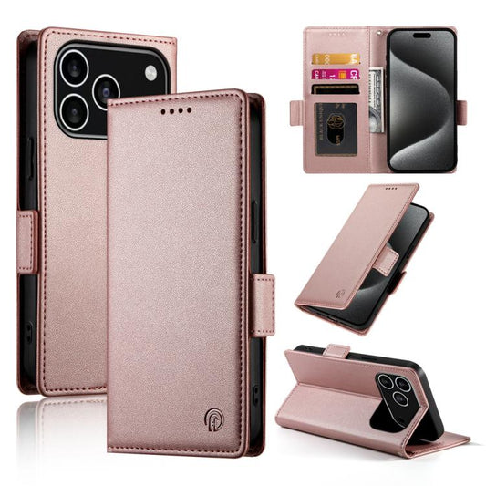 Side Buckle Magnetic Frosted Leather Phone Case, For iPhone 18 Pro / 17 Pro, For iPhone 18 Pro Max / 17 Pro Max, For iPhone 17e / 16e, For iPhone 17, For iPhone Air, For iPhone 16 Pro Max, For iPhone 16 Pro, For iPhone 16 Plus, For iPhone 16           ...