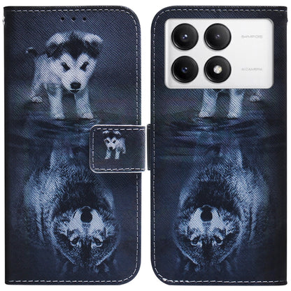 Coloured Drawing Flip Leather Phone Case, For Redmi 15C 5G / 4G EU 173mm / Poco C85 5G, For Redmi 15 5G Global / 15 4G SEA 169.5mm, For Redmi 15 5G / 4G EU 171mm, For Redmi Turbo 4 Pro / Xiaomi Poco F7, For Redmi Note 14 5G                             ...