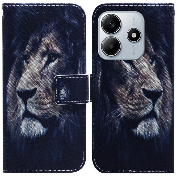 Coloured Drawing Flip Leather Phone Case, For Redmi 15C 5G / 4G EU 173mm / Poco C85 5G, For Redmi 15 5G Global / 15 4G SEA 169.5mm, For Redmi 15 5G / 4G EU 171mm, For Redmi Turbo 4 Pro / Xiaomi Poco F7, For Redmi Note 14 5G                             ...
