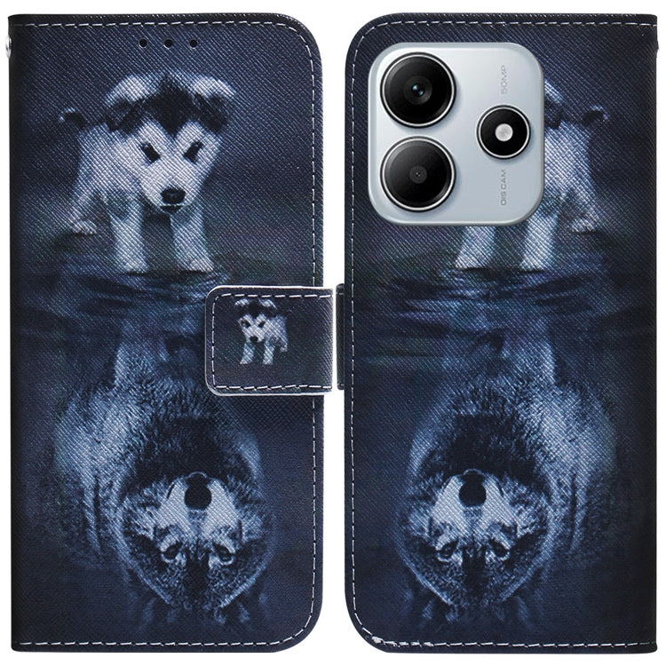 Coloured Drawing Flip Leather Phone Case, For Redmi 15C 5G / 4G EU 173mm / Poco C85 5G, For Redmi 15 5G Global / 15 4G SEA 169.5mm, For Redmi 15 5G / 4G EU 171mm, For Redmi Turbo 4 Pro / Xiaomi Poco F7, For Redmi Note 14 5G                             ...