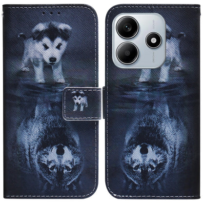 Coloured Drawing Flip Leather Phone Case, For Redmi 15C 5G / 4G EU 173mm / Poco C85 5G, For Redmi 15 5G Global / 15 4G SEA 169.5mm, For Redmi 15 5G / 4G EU 171mm, For Redmi Turbo 4 Pro / Xiaomi Poco F7, For Redmi Note 14 5G                             ...