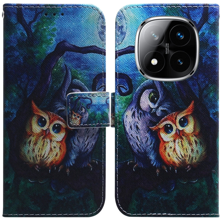 Coloured Drawing Flip Leather Phone Case, For Redmi 15C 5G / 4G EU 173mm / Poco C85 5G, For Redmi 15 5G Global / 15 4G SEA 169.5mm, For Redmi 15 5G / 4G EU 171mm, For Redmi Turbo 4 Pro / Xiaomi Poco F7, For Redmi Note 14 5G                             ...
