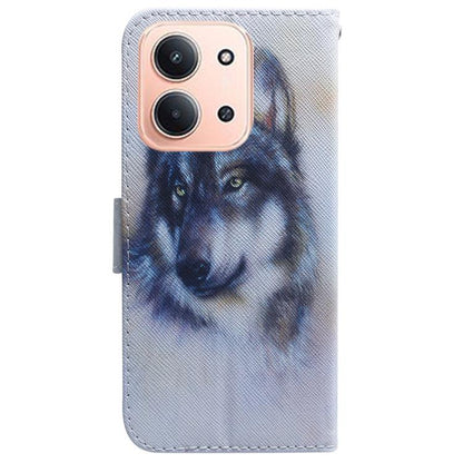 Coloured Drawing Flip Leather Phone Case, For Redmi 15C 5G / 4G EU 173mm / Poco C85 5G, For Redmi 15 5G Global / 15 4G SEA 169.5mm, For Redmi 15 5G / 4G EU 171mm, For Redmi Turbo 4 Pro / Xiaomi Poco F7, For Redmi Note 14 5G                             ...