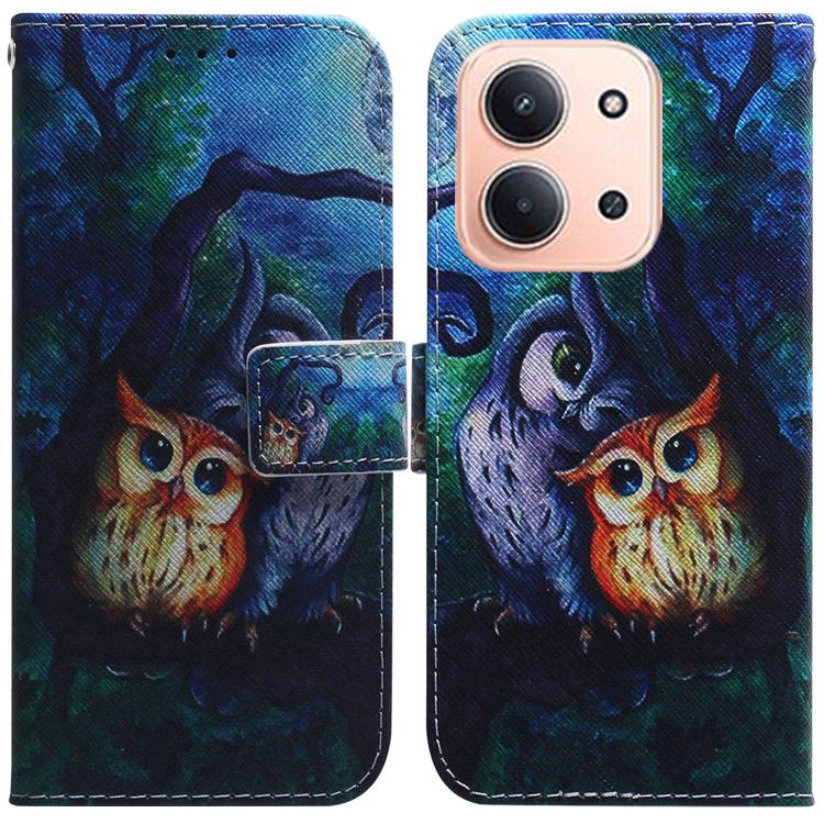 Coloured Drawing Flip Leather Phone Case, For Redmi 15C 5G / 4G EU 173mm / Poco C85 5G, For Redmi 15 5G Global / 15 4G SEA 169.5mm, For Redmi 15 5G / 4G EU 171mm, For Redmi Turbo 4 Pro / Xiaomi Poco F7, For Redmi Note 14 5G                             ...