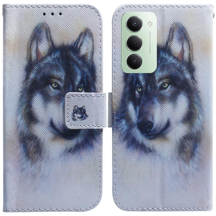 Coloured Drawing Flip Leather Phone Case, For Redmi 15C 5G / 4G EU 173mm / Poco C85 5G, For Redmi 15 5G Global / 15 4G SEA 169.5mm, For Redmi 15 5G / 4G EU 171mm, For Redmi Turbo 4 Pro / Xiaomi Poco F7, For Redmi Note 14 5G                             ...