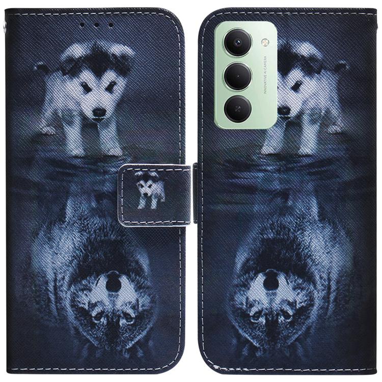Coloured Drawing Flip Leather Phone Case, For Redmi 15C 5G / 4G EU 173mm / Poco C85 5G, For Redmi 15 5G Global / 15 4G SEA 169.5mm, For Redmi 15 5G / 4G EU 171mm, For Redmi Turbo 4 Pro / Xiaomi Poco F7, For Redmi Note 14 5G                             ...